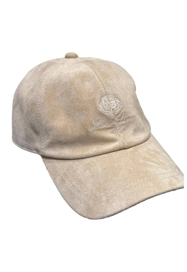 Loro Piana Suede Baseball Cap in Beige