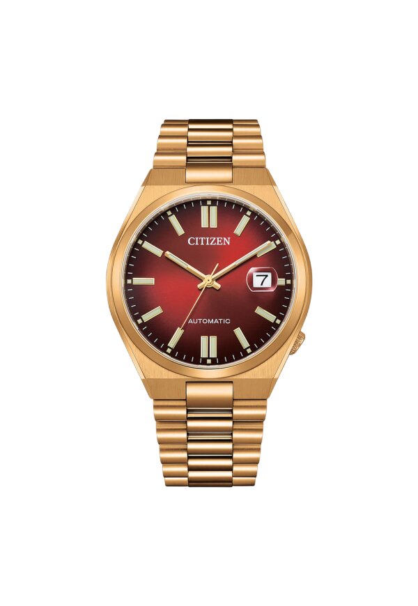 Citizen Automatik Armbanduhr NJ0153-82X Rot Edelstahl