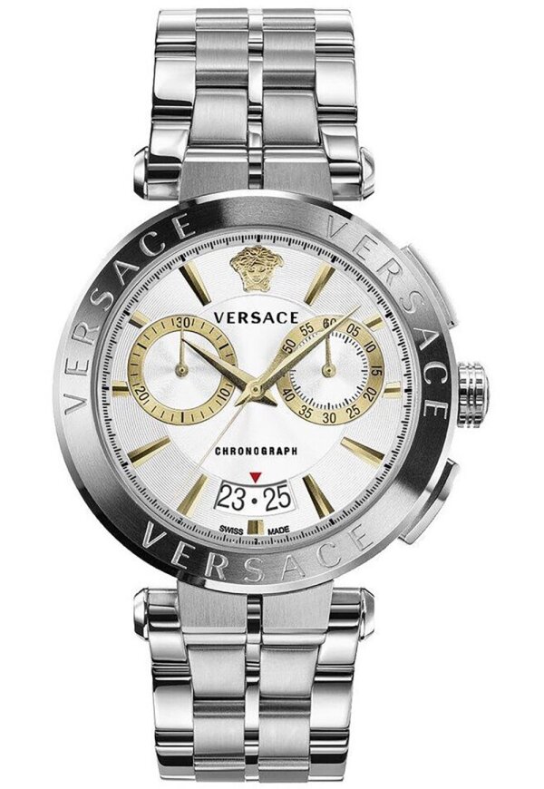 Versace Aion Herrenuhr silber Edelstahl