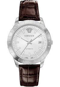 Versace Univers Automatik Herrenuhr Silber Braun