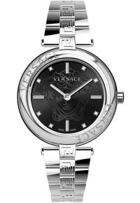 Versace V Motif Damenarmbanduhr silber