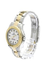 Rolex Oyster Perpetual Yacht-Master Automatische Uhr Edelstahl und Gelbgold 35 Ref. 168623