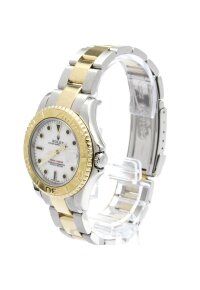 Rolex Oyster Perpetual Yacht-Master Automatische Uhr Edelstahl und Gelbgold 35 Ref. 168623