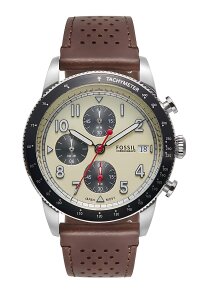 Fossil Sport Tourer Chronograph Brown Leather Watch FS6042