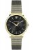 Versace V Circle Unisex Armbanduhr Schwarz Gold