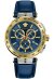 Versace Aion Chronograph Herrenarmbanduhr Blau Gold