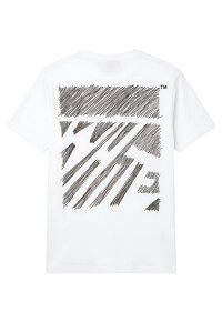Off-White Scribble Diagram Slim Tee White Black