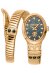 Roberto Cavalli Lady Serpente Ornato Damenuhr Grün Gold