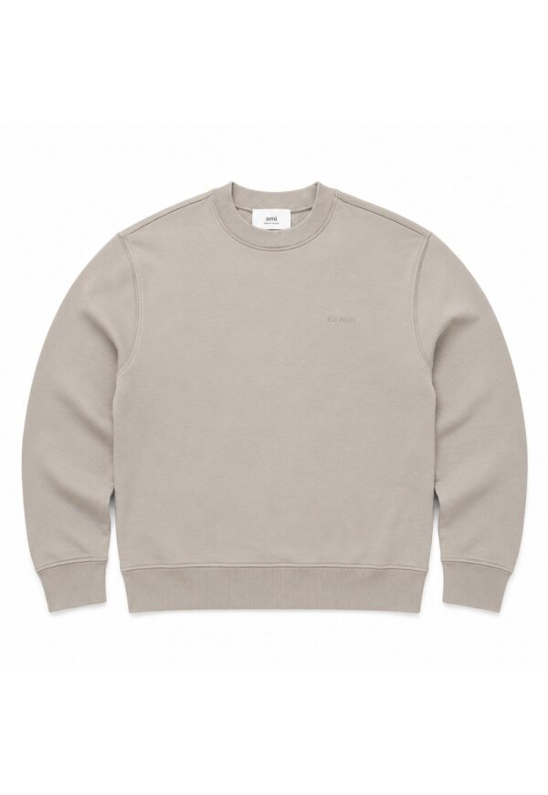 Ami Paris Ami de Coeur Fade Out Pullover Grau Herren