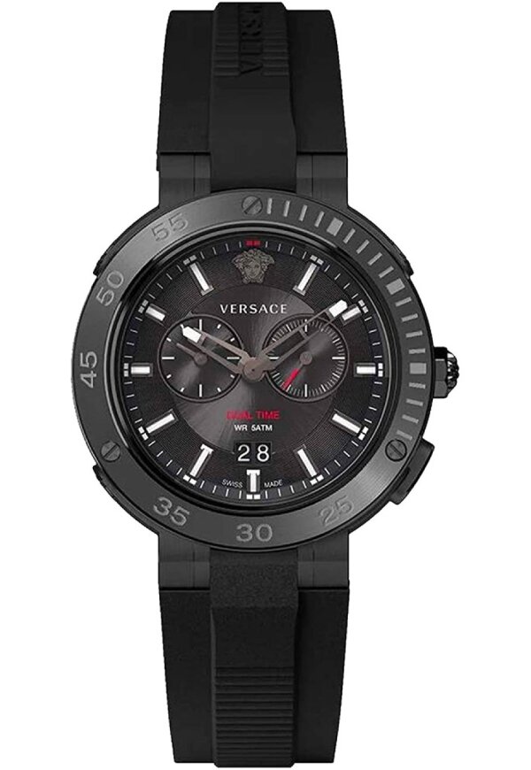 Versace V Extreme Herrenuhr Chronograph schwarz