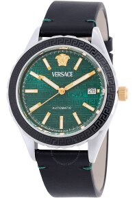 Versace Hellenyium Automatic Herrenuhr schwarz gruen
