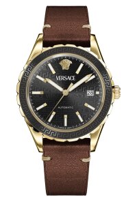 Versace Hellenyium Automatic Herrenuhr gold braun