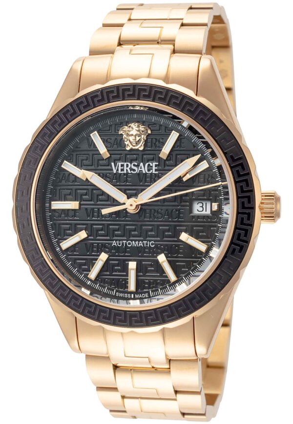 Versace Hellenyium Automatic Herrenuhr gold schwarz