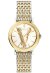 Versace Virtus Damenarmbanduhr gold silber