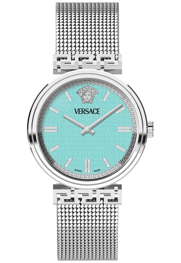 Versace Mythos Damenuhr silber tuerkis