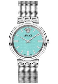 Versace Mythos Damenuhr silber tuerkis