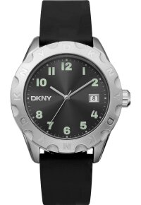Donna Karan New York everyday Herren Armbanduhr silber...
