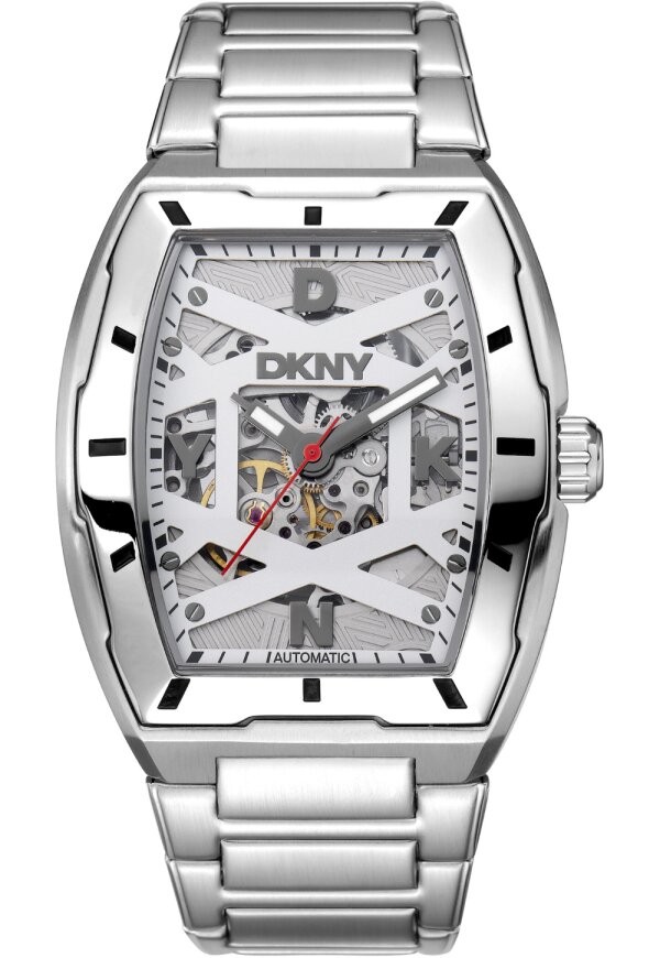 Donna Karan New York Urban Herren Armbanduhr Silber