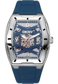 Donna Karan New York Urban Herrenuhr silber blau