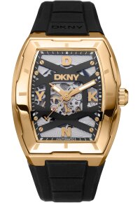 Donna Karan New York Active Urban Herrenuhr gold schwarz