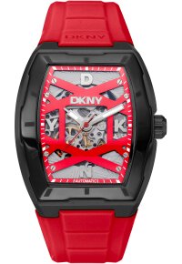 Donna Karan New York Active Urban Herrenuhr schwarz rot
