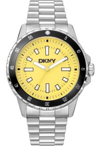 Donna Karan New York Active Herrenuhr silber gelb
