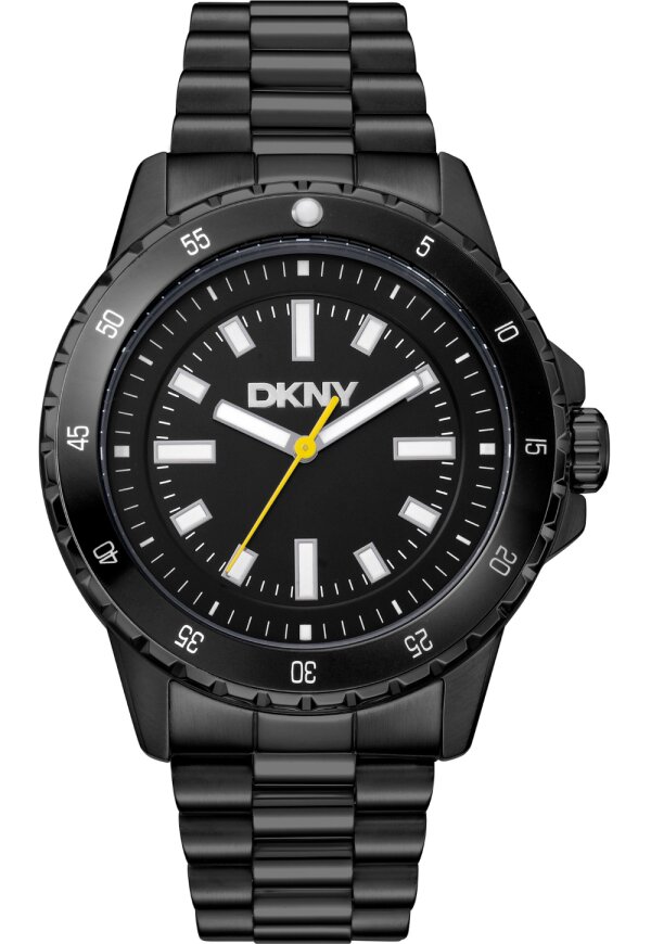 Donna Karan New York Active Herrenuhr schwarz