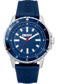Donna Karan New York Active Herrenuhr silber blau