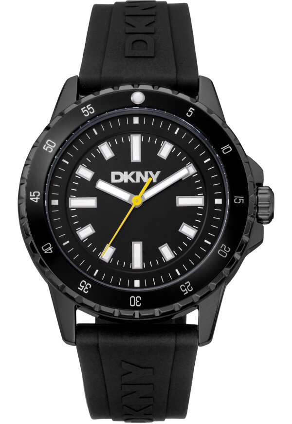 Donna Karan New York Active Herrenuhr schwarz