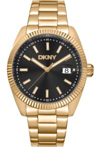 Donna Karan New York Everyday Herrenuhr gold schwarz