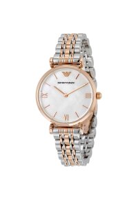 Emporio Armani Damen-Uhr aus zweifarbigem Edelstahl AR1683