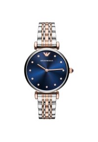 Emporio Armani Damen-Uhr aus zweifarbigem Edelstahl AR11092