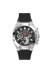 Guess Third Gear Herren-Multifunktionsuhr mit schwarzem Silikonarmband GW0334G1