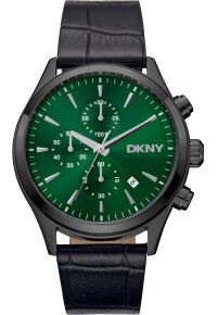 Donna Karan New York Active Herren Chronograph schwarz gruen