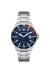 Emporio Armani Mario Herrenuhr silber blau rot