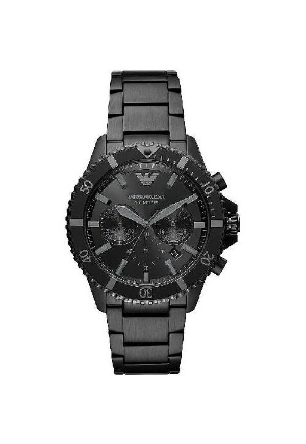 Emporio Armani Diver Chronograph Herren schwarz
