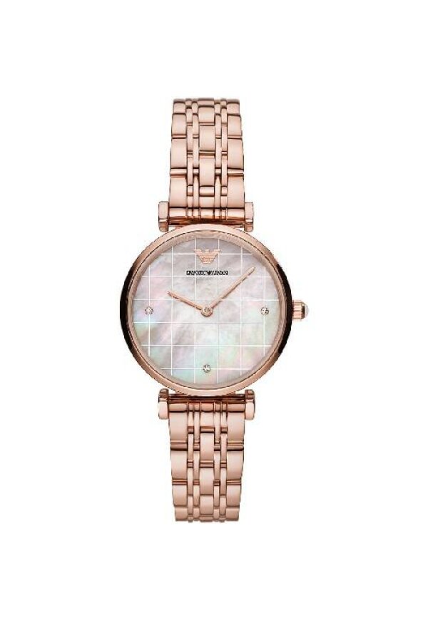 Emporio Armani Gianni T Bar Damen roségold perlmutt