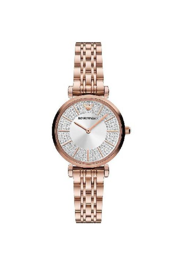 Emporio Armani Gianni T Bar Damenuhr roségold silber