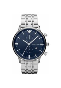 Emporio Armani Sport Chronograph Herren silber blau