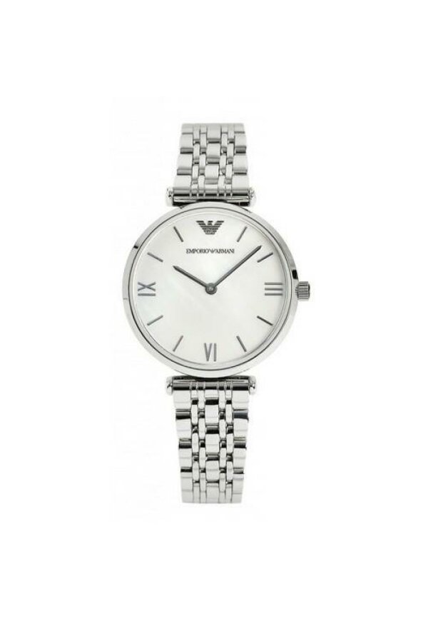 Emporio Armani Classic Uhr Damen silber Edelstahl