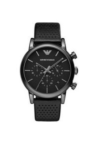 Emporio Armani Luigi Chronograph Herren schwarz