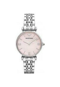 Emporio Armani Gianni T Bar Damenuhr silber rosa