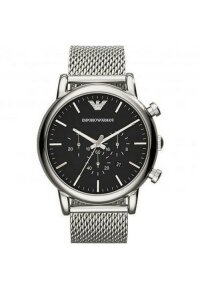 Emporio Armani Luigi Chronograph Herren silber schwarz