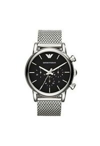 Emporio Armani Luigi Chronograph Herren silber schwarz