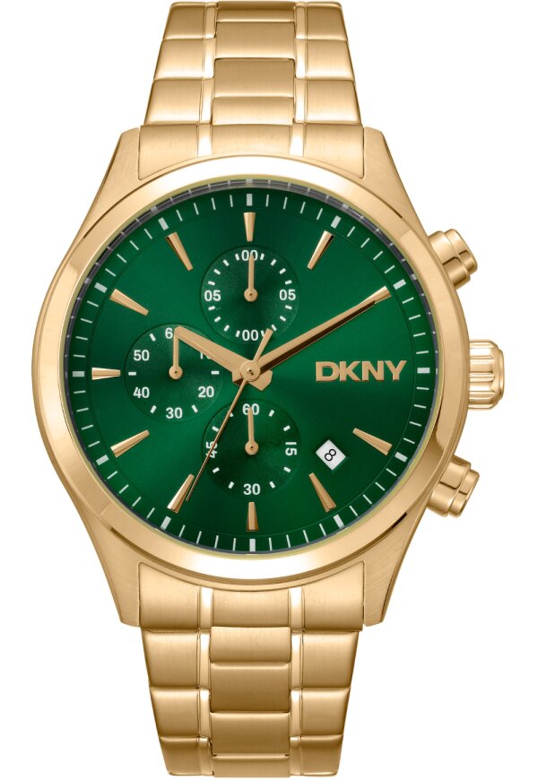 Donna Karan New York Soho Chronograph Herren gold gruen