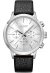 Donna Karan New York Chronograph Herren silber Lederarmband
