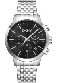 Donna Karan New York Everyday Chronograph Herren silber...
