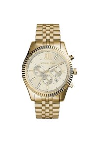Michael Kors Lexington Herren Chronograph Gold Edelstahl...