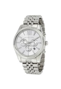 Michael Kors Lexington Herren Chronograph Silber...