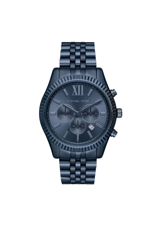 Michael Kors Lexington Herren Chronograph Blau Edelstahl MK8480